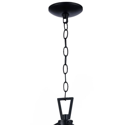 Bel Air Lighting Lacey 4-Light Black and Chrome Pendant Light Fixture