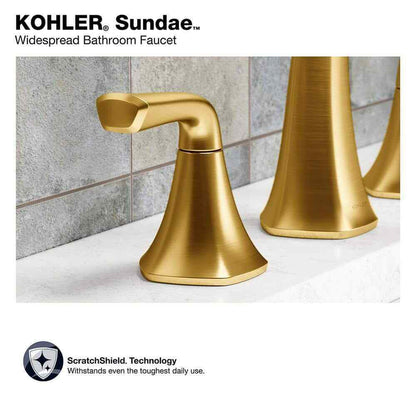 KOHLER Sundae 8 in. Widespread Double Handles Bathroom Faucet