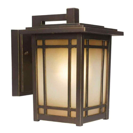 Home Decorators Port Oxford 1-Light Oil Rubbed Chestnut Outdoor Wall  Sconce