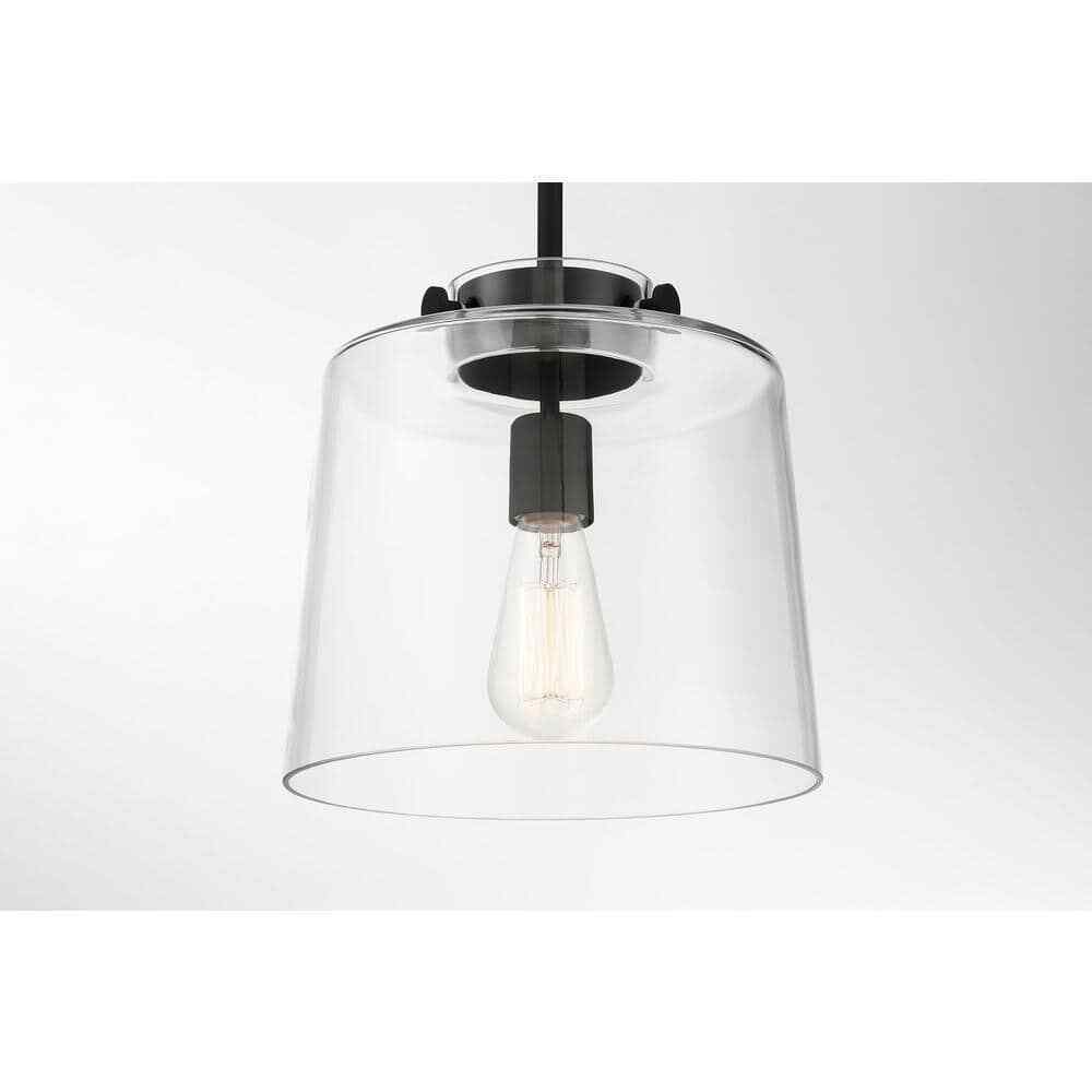 Hampton Bay Mullins Coal Pendant Hanging Modern Industrial Kitchen Light