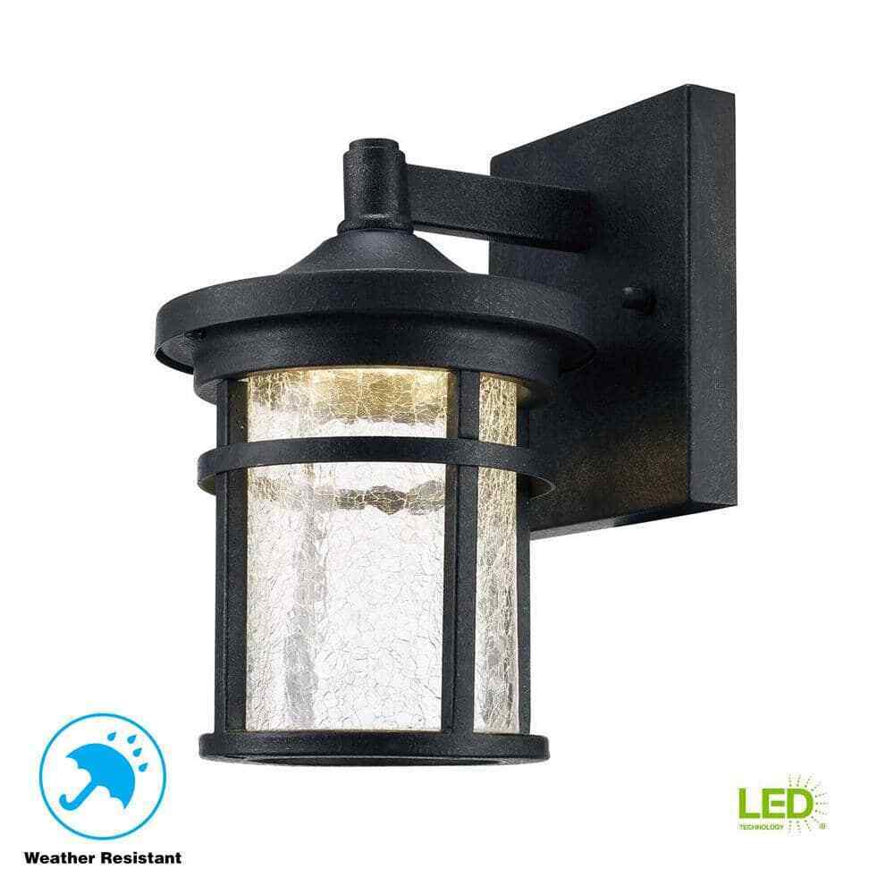 Home Decorators Westbury Aged Iron Outdoor LED Wall Lantern Sconce