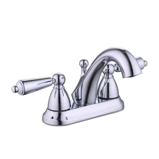 Glacier Bay Teapot 4 in. Centerset Double-Handle Bathroom Faucet
