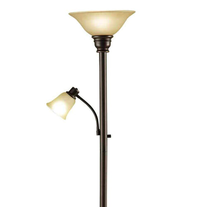 Cresswell 71 in. Oil Rubbed Bronze Torchiere Floor Lamp w/ Reading Light