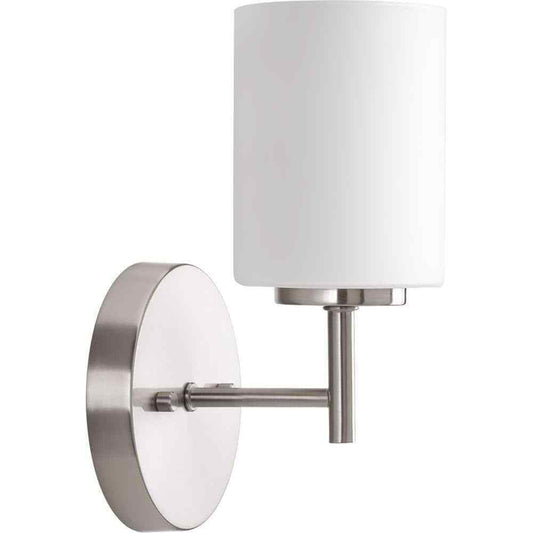 Progress Lighting Replay 5 in. 1-Light Brushed Nickel Bathroom Vanity Wall Light