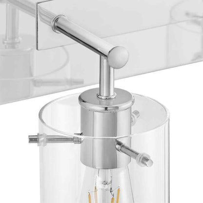 Hampton Bay Regan 29.25 in. 4-Light Chrome Bathroom Vanity Light