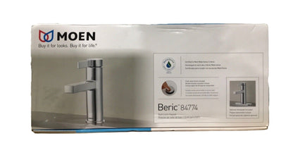 MOEN Beric Single Hole Single Handle Bathroom Faucet in Chrome 84774