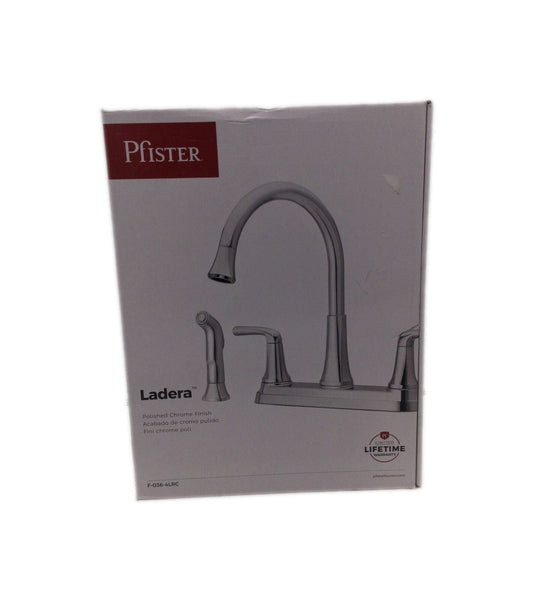 Pfister Ladera 2-Handle Kitchen Faucet w/ Optional Side Spray in Polished Chrome