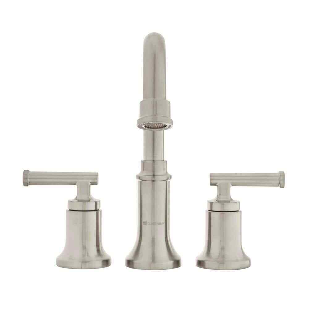 Glacier Bay Oswell 8 in. Widespread Double-Handle High-Arc Bathroom Faucet