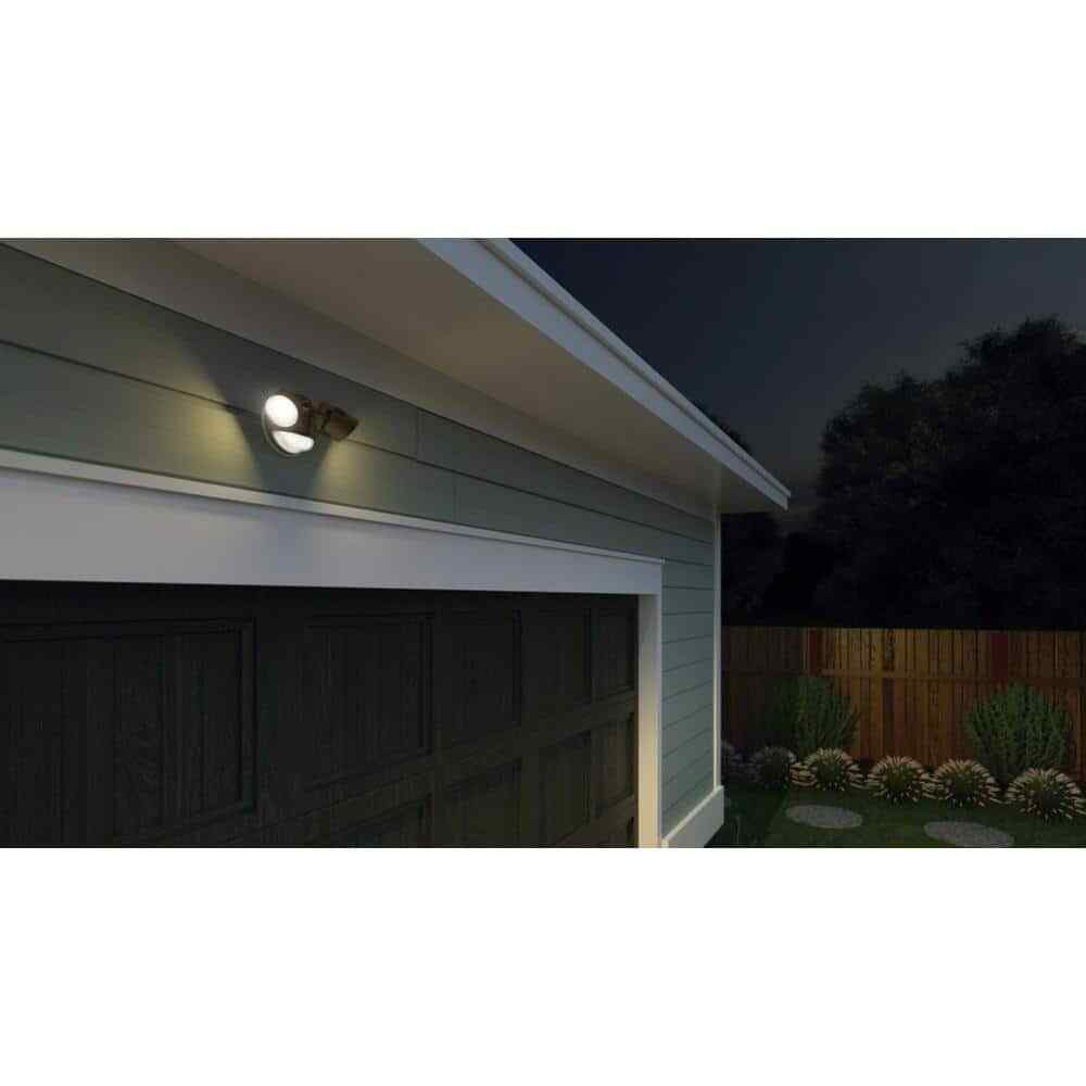 Lithonia Lighting Dark Bronze Motion Activated Outdoor LED Flood Light
