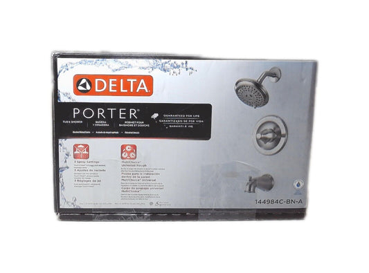 Delta Porter Single-Handle 3-Spray Tub and Shower Faucet in Brushed Nickel
