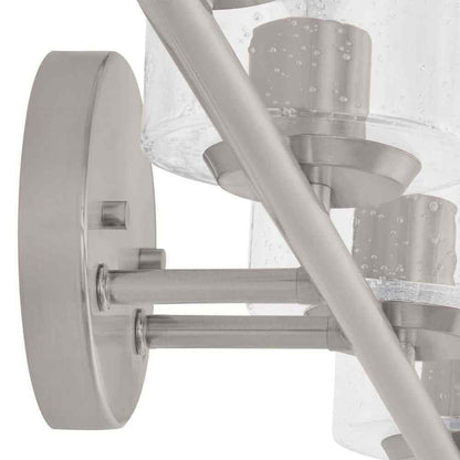 Hampton Bay Champlain 4-Light Brushed Nickel Modern Bathroom Vanity Light