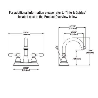 Glacier Bay Mandouri 4 in. Centerset 2-Handle High-Arc Bathroom Faucet in Chrome