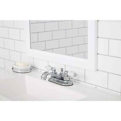 Glacier Bay Teapot 4 in. Centerset Double-Handle Low-Arc Bathroom Faucet Chrome