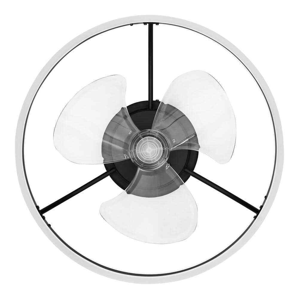 Hampton Bay Preen 20 in. Integrated LED CCT Indoor Ceiling Fan Black 45071-010