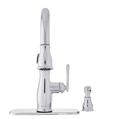 Glacier Bay Kagan Single-Handle Pull-Down Kitchen Faucet w/ Soap Dispenser
