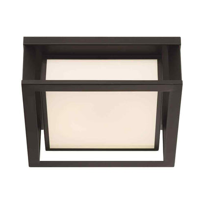GLUCKSTEINELEMENTS Paxton 1-Light Black Integrated LED Outdoor Flush Mount