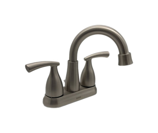 MOEN Essie 2-Handle 4 in. Centerset Bathroom Faucet Spot Resist Brushed Nickel