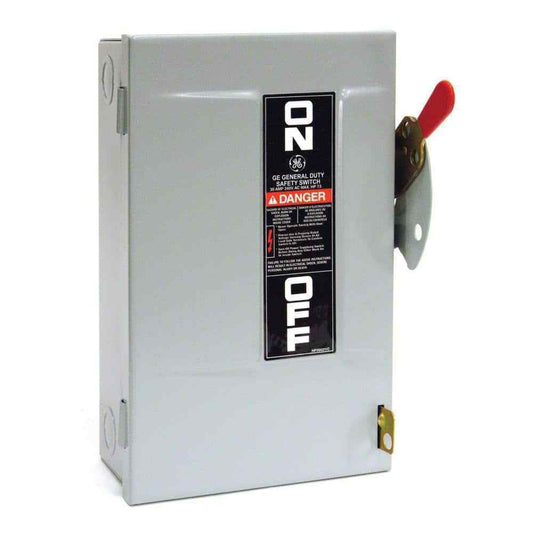 GE TGN3321CP General Duty Safety Switch, 30 Amp, 240V, 3 Pole - NEMA 1 Enclosure
