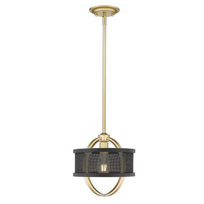 Golden Lighting Colson 1-Light Olympic Gold Mini Pendant