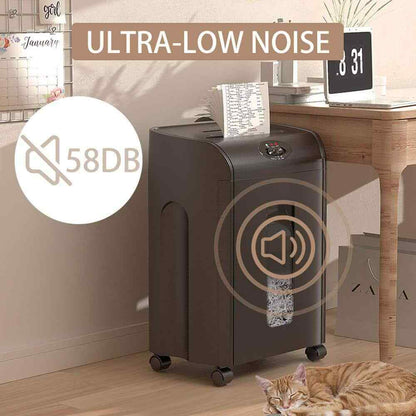 Sunpez Office Micro Paper Shredder Paper Shredder Low Noise for Office Home