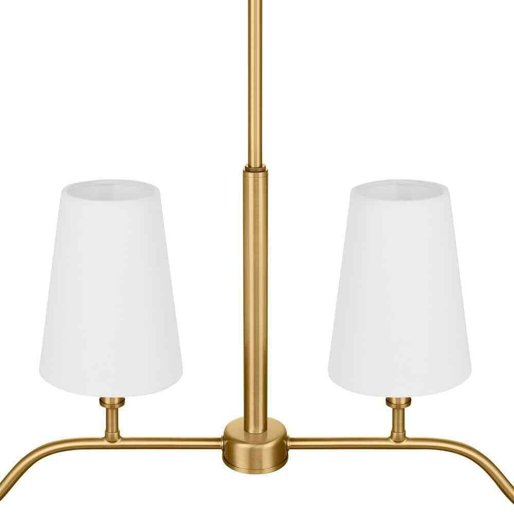 Hampton Bay Vernon Hills 4-Light Antique Brass Island Pendant Light