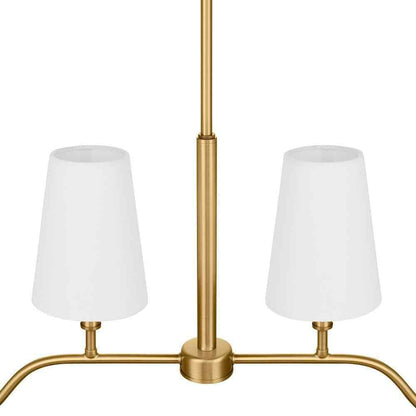 Hampton Bay Vernon Hills 4-Light Antique Brass Island Pendant Light