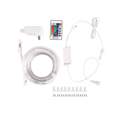 EcoSmart 16.4 ft. RGB Color Dimmable Linkable Plug-In LED Outdoor Rope Light