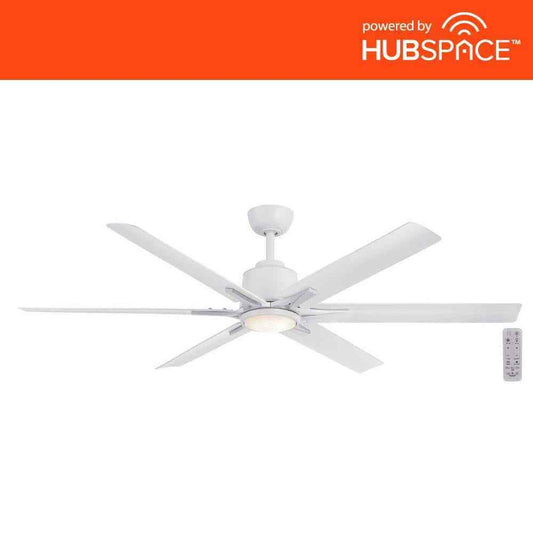Home Decorators 60 in. Smart Hubspace Indoor/Outdoor Ceiling Fan with Remote