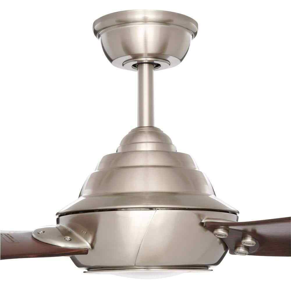 Home Decorators Aero Breeze 60 in. LED Indoor/Outdoor Brushed Nickel Ceiling Fan