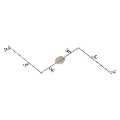Eglo Buzz 2 6.2 ft. 6-Light Matte Nickel Track Lighting Kit 200396A