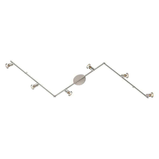 Eglo Buzz 2 6.2 ft. 6-Light Matte Nickel Track Lighting Kit 200396A