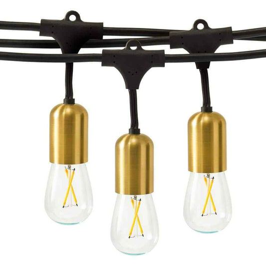 Brightech Ambience Glow 15-Light 48 ft. Outdoor Plug-in LED Hanging String-Light