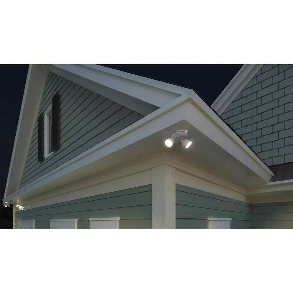 Lithonia Lighting Contractor HGX White Motion Activated Outdoor LED Flood Light