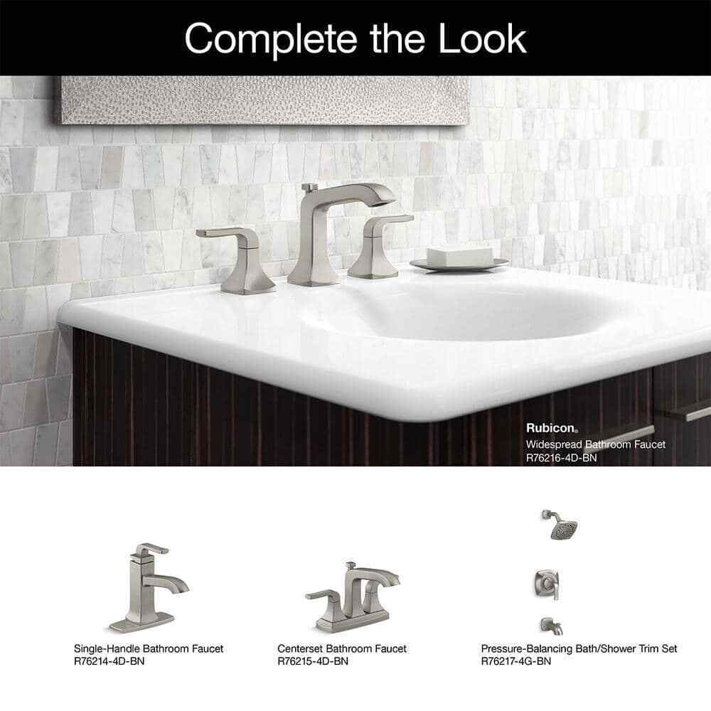 KOHLER Rubicon 8 in. Widespread 2-Handle Bathroom Faucet in Brushed Nickel