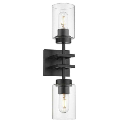 Golden Lighting Tribeca 2-Light Matte Black Wall Sconce