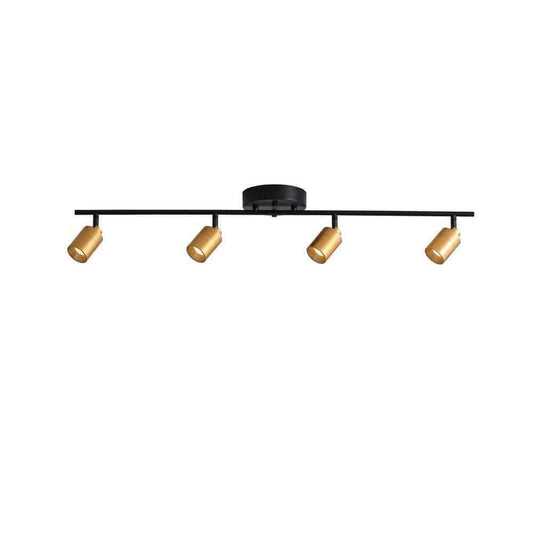 Vidalite Modern 3 ft. 4 Head-Light Gold Integrated LED Fixed Track Lighting Kit