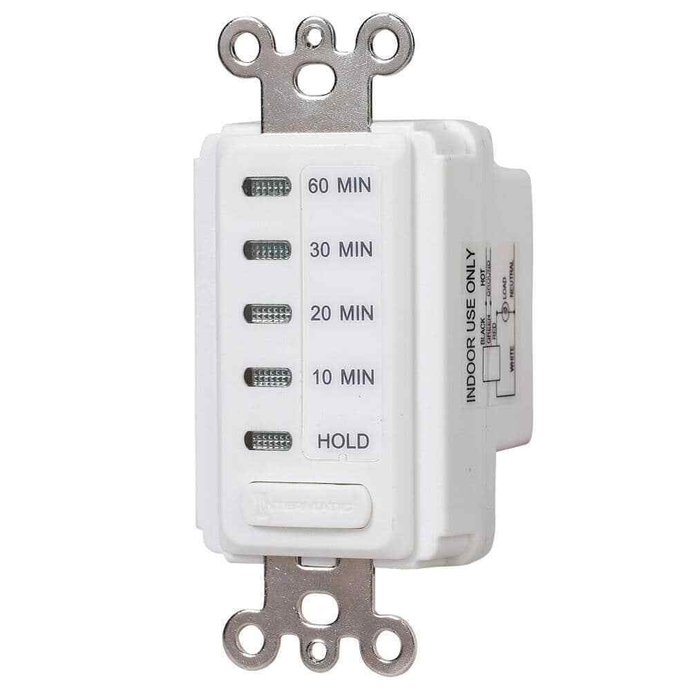 Intermatic 15 Amp 60-Minute Countdown In-Wall Timer - White EC210WK