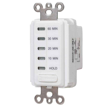 Intermatic 15 Amp 60-Minute Countdown In-Wall Timer - White EC210WK