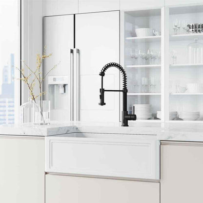 VIGO Edison Single Handle Pull-Down Sprayer Kitchen Faucet w/ Touchless Sensor