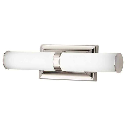 Home Decorators Rolande 60-Watt Equivalent Polished Nickel LED Vanity Light