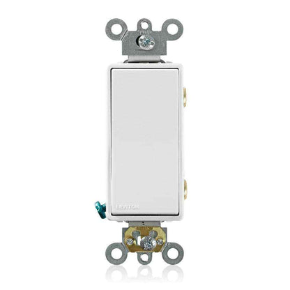 Leviton 20 Amp Decora Plus Commercial Grade Double Pole Rocker Switch White