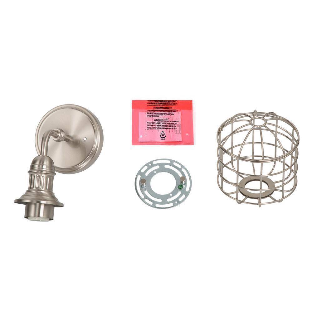LNC Nickel Bathroom Vanity Light Nautical Wall Sconce
