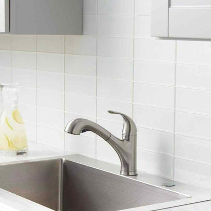 Glacier Bay Market Single Handle Pull Out Sprayer Kitchen Faucet
