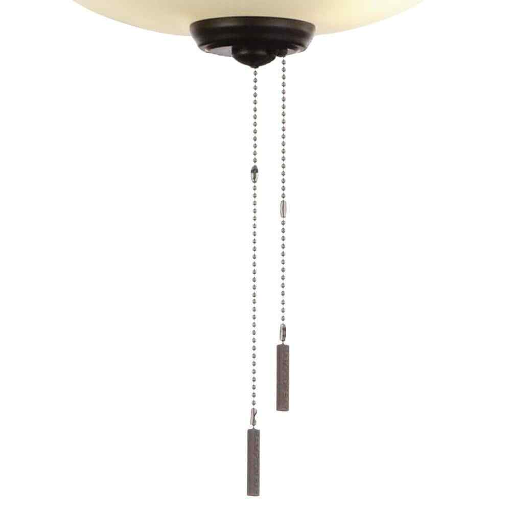 Hampton Bay Rothley II 52 in. Indoor LED Bronze Ceiling Fan w/ Light Kit