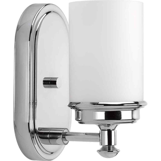 Progress Lighting Glide Collection 1-Light Polished Chrome Coastal Vanity Light