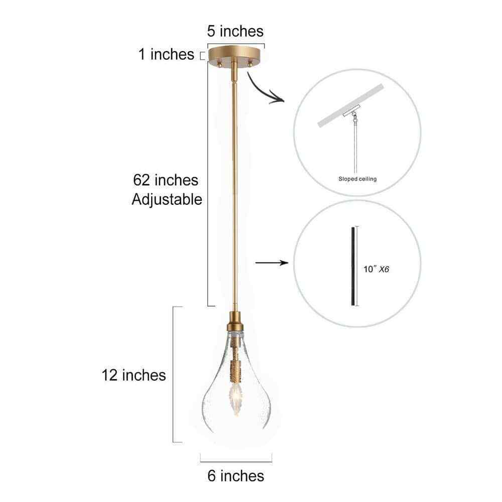 Uolfin 26 in. 8- -Light Farmhouse Brass Gold Metal Candlestick Modern Chandelier