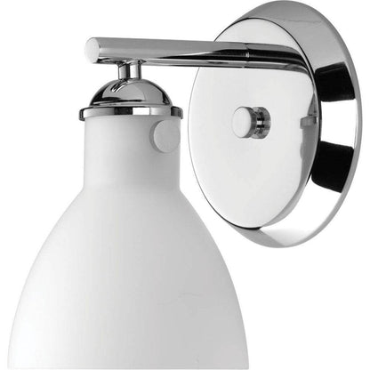 Progress Lighting Fuller Collection 1-Light Polished Chrome Bath Sconce