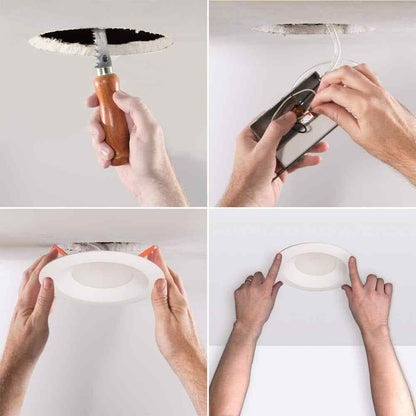 HALO LTDM Series 6" Canless IC Rated Dimmable Integrated LED Recessed Light Trim
