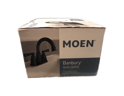 MOEN Banbury 4 in. Centerset Double Handle Bathroom Faucet Mediterranean Bronze