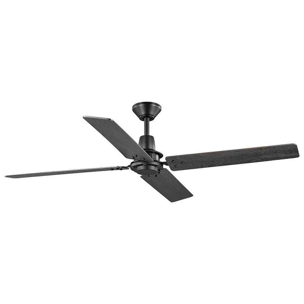 Home Decorators Gatson 60 in. Indoor Matte Black Ceiling Fan w/ DC Motor+Remote